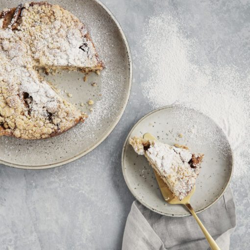 Cake knife and spatula Golden