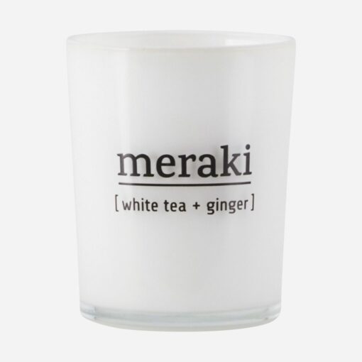 Scented candle, White tea & ginger