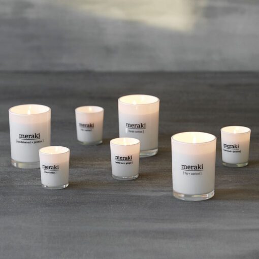 Scented candle, White tea & ginger