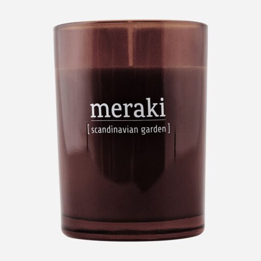 Scented candle  Scandinavian garden