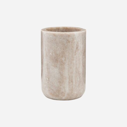 Marble jar Beige