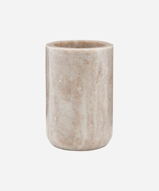 Marble jar Beige